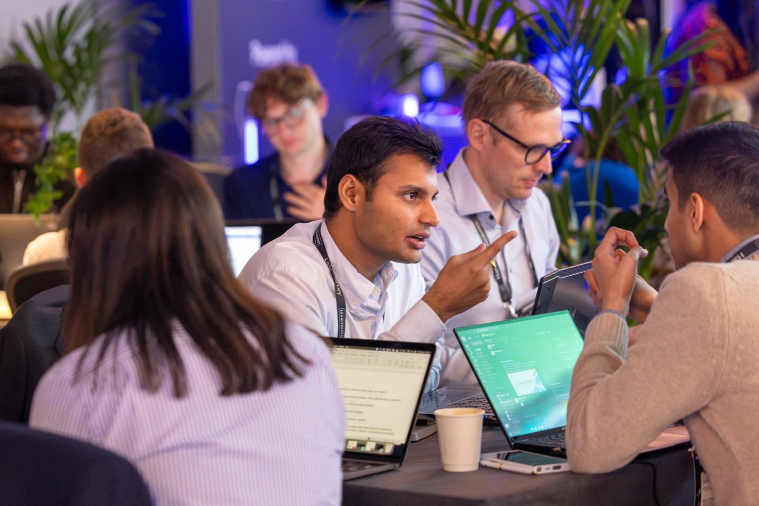 Professional team collaboration